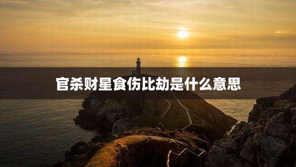 官杀财星食伤比劫是什么意思
