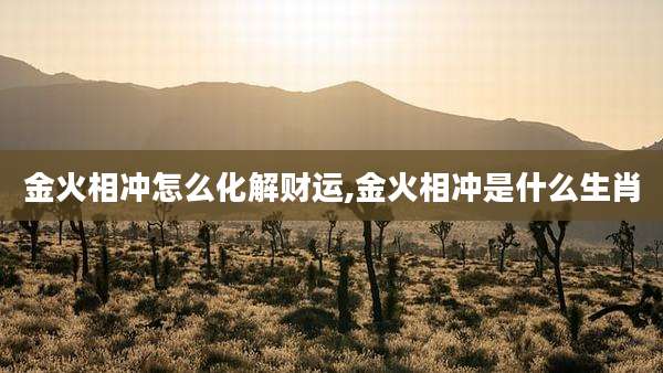 金火相冲怎么化解财运,金火相冲是什么生肖