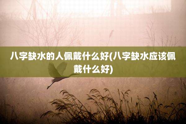 八字缺水的人佩戴什么好(八字缺水应该佩戴什么好)