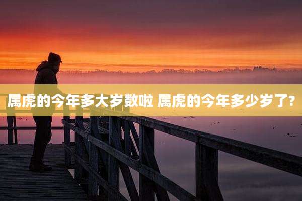 属虎的今年多大岁数啦 属虎的今年多少岁了?
