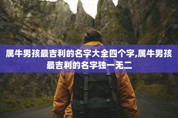 属牛男孩最吉利的名字大全四个字,属牛男孩最吉利的名字独一无二