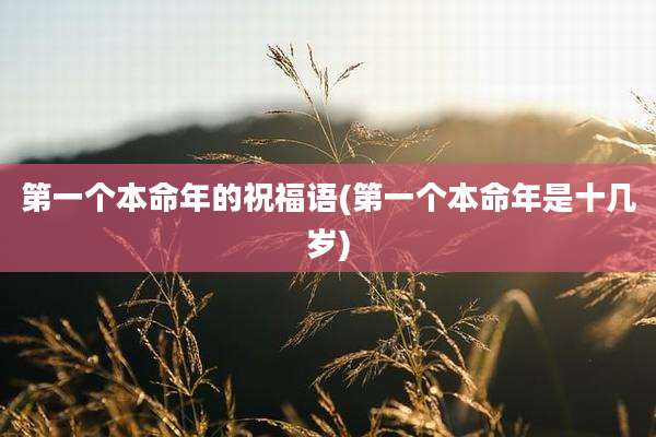 第一个本命年的祝福语(第一个本命年是十几岁)