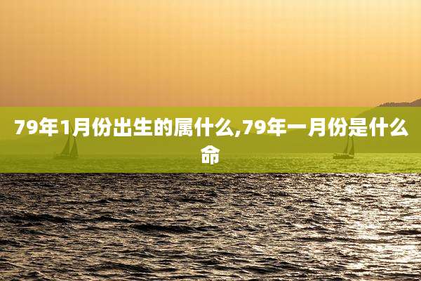 79年1月份出生的属什么,79年一月份是什么命