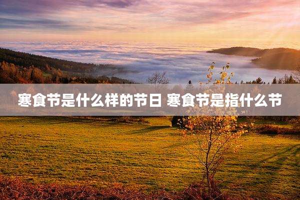 寒食节是什么样的节日 寒食节是指什么节
