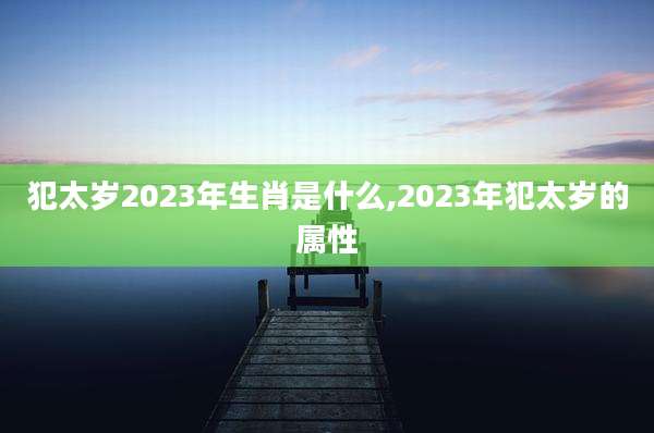 犯太岁2023年生肖是什么,2023年犯太岁的属性