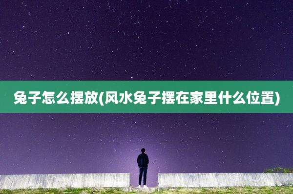 兔子怎么摆放(风水兔子摆在家里什么位置)