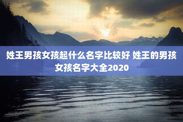 姓王男孩女孩起什么名字比较好 姓王的男孩女孩名字大全2020
