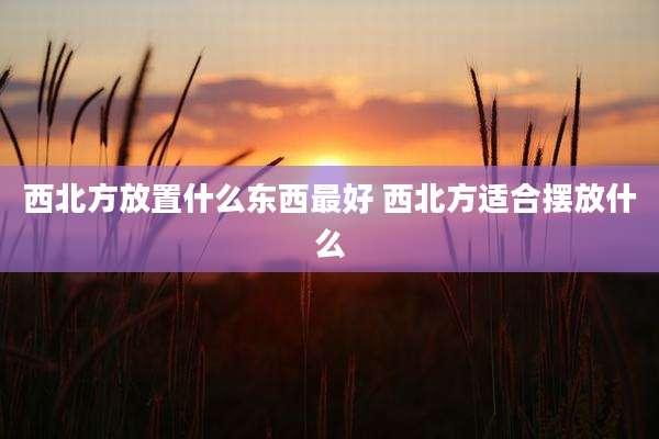 西北方放置什么东西最好 西北方适合摆放什么