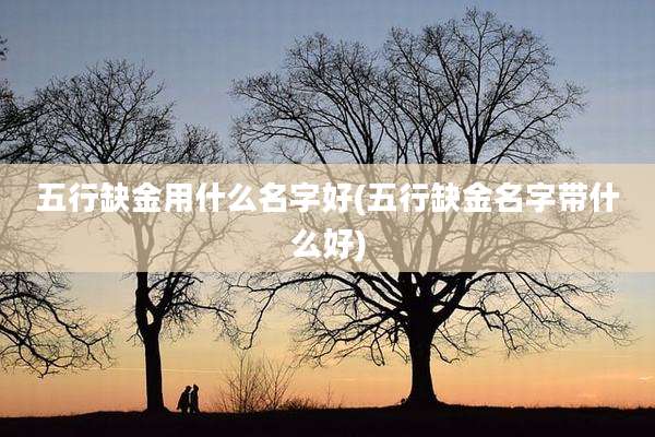 五行缺金用什么名字好(五行缺金名字带什么好)