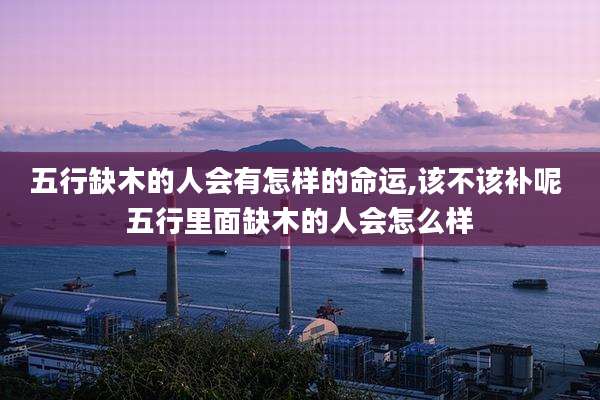五行缺木的人会有怎样的命运,该不该补呢 五行里面缺木的人会怎么样