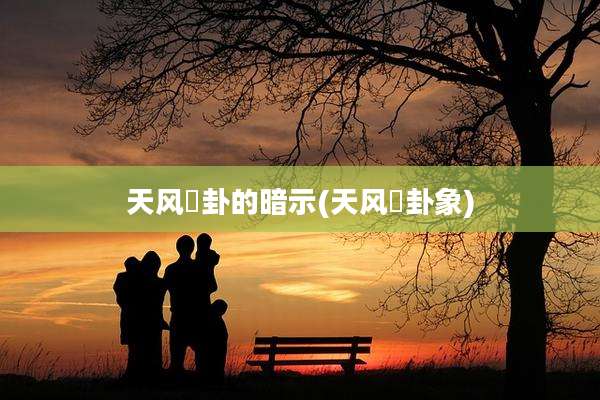 天风姤卦的暗示(天风姤卦象)