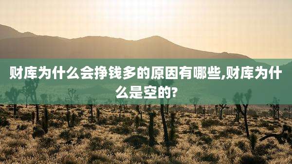 财库为什么会挣钱多的原因有哪些,财库为什么是空的?