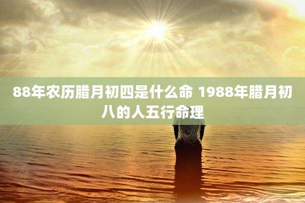 88年农历腊月初四是什么命 1988年腊月初八的人五行命理