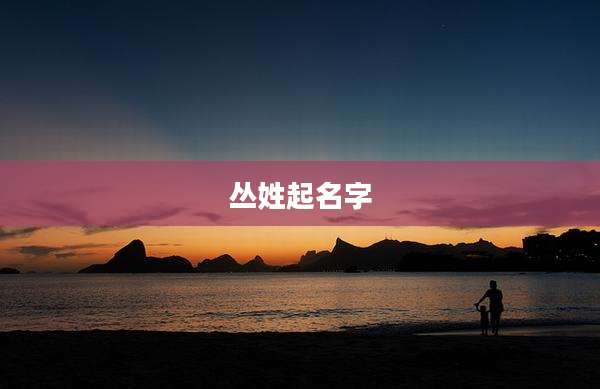丛姓起名字