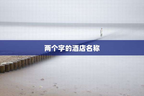 两个字的酒店名称