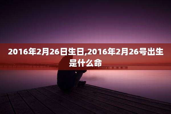 2016年2月26日生日,2016年2月26号出生是什么命