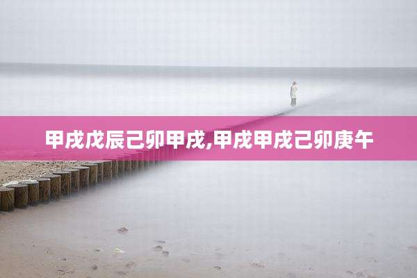 甲戌戊辰己卯甲戌,甲戌甲戌己卯庚午