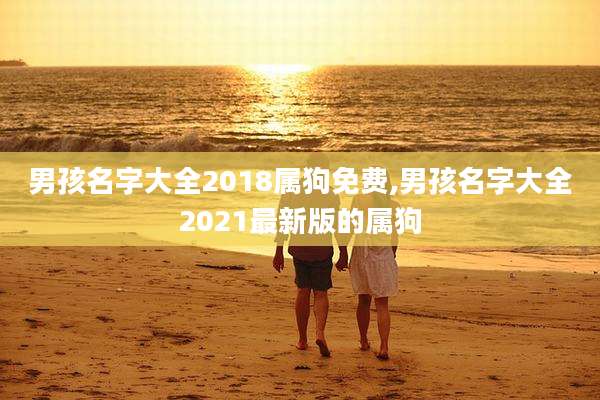 男孩名字大全2018属狗免费,男孩名字大全2021最新版的属狗