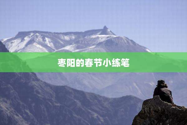 枣阳的春节小练笔