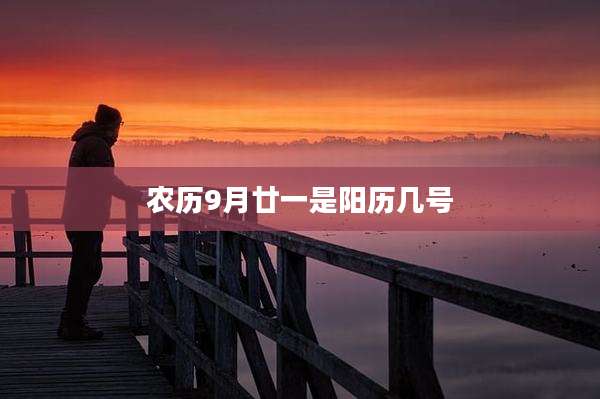 农历9月廿一是阳历几号