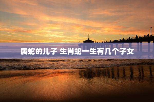 属蛇的儿子 生肖蛇一生有几个子女