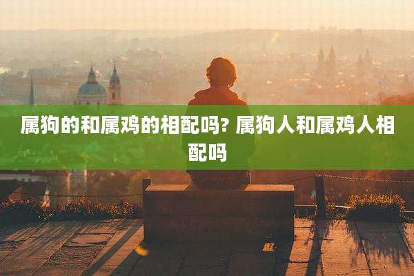 属狗的和属鸡的相配吗? 属狗人和属鸡人相配吗