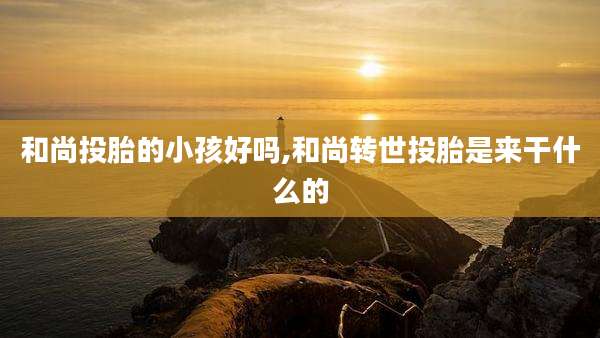 和尚投胎的小孩好吗,和尚转世投胎是来干什么的