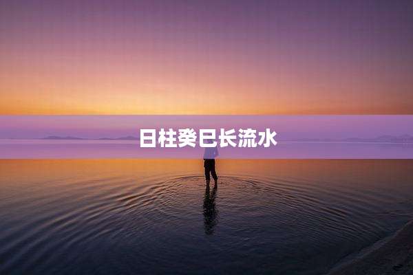日柱癸巳长流水