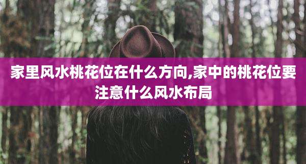 家里风水桃花位在什么方向,家中的桃花位要注意什么风水布局