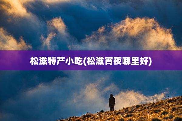 松滋特产小吃(松滋宵夜哪里好)