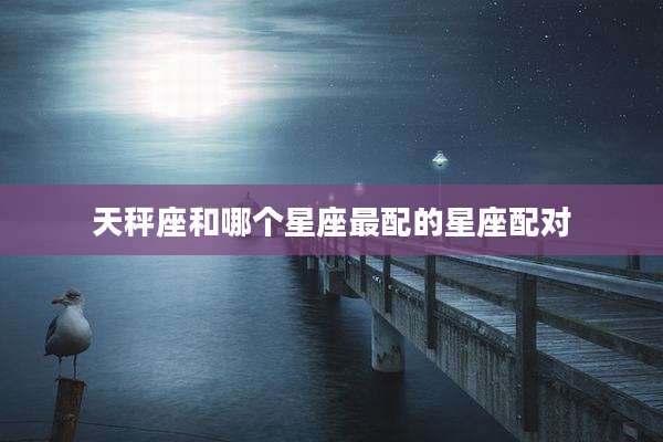 天秤座和哪个星座最配的星座配对