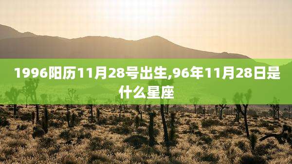 1996阳历11月28号出生,96年11月28日是什么星座