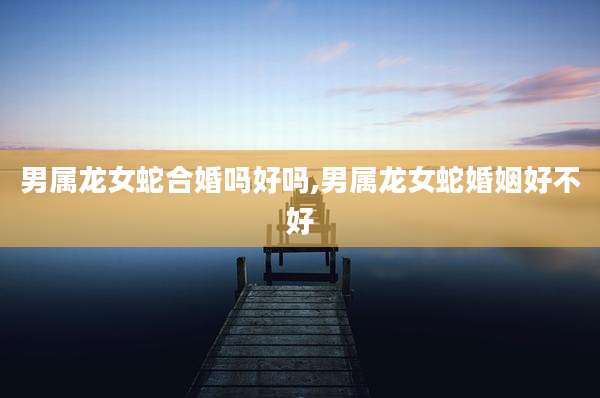 男属龙女蛇合婚吗好吗,男属龙女蛇婚姻好不好