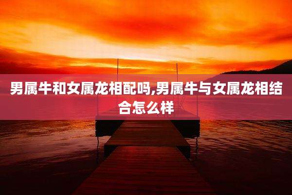 男属牛和女属龙相配吗,男属牛与女属龙相结合怎么样