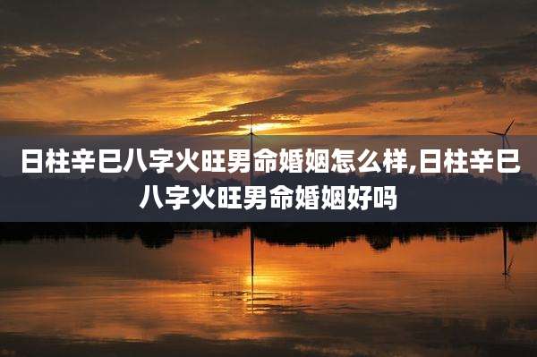 日柱辛巳八字火旺男命婚姻怎么样,日柱辛巳八字火旺男命婚姻好吗