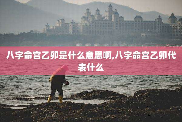 八字命宫乙卯是什么意思啊,八字命宫乙卯代表什么
