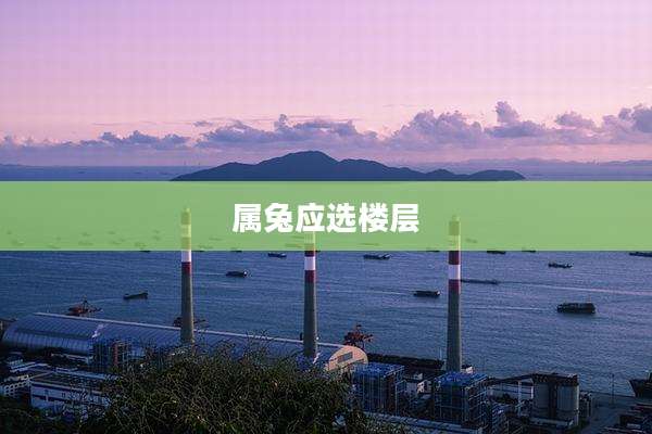 属兔应选楼层
