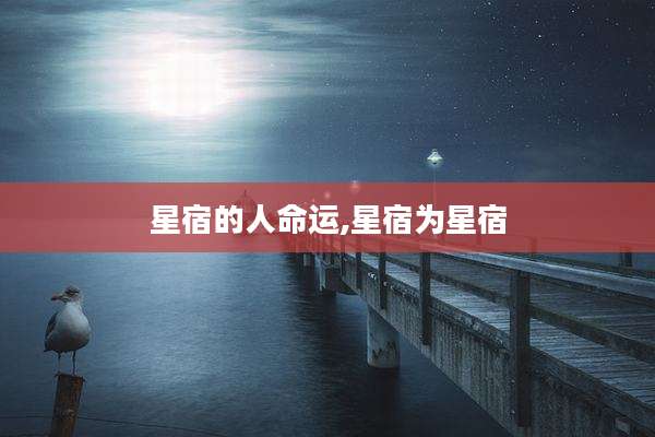 星宿的人命运,星宿为星宿