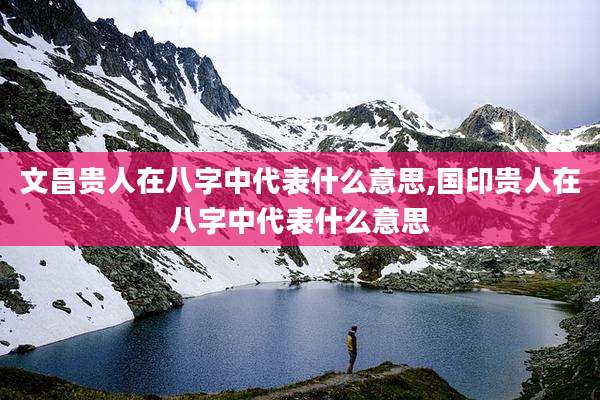 文昌贵人在八字中代表什么意思,国印贵人在八字中代表什么意思