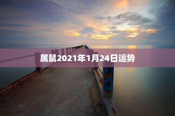 属鼠2021年1月24日运势