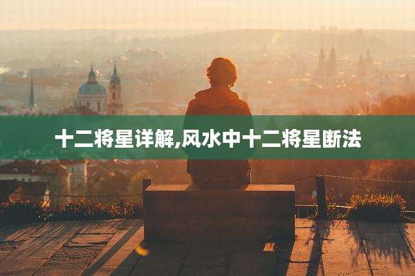 十二将星详解,风水中十二将星断法