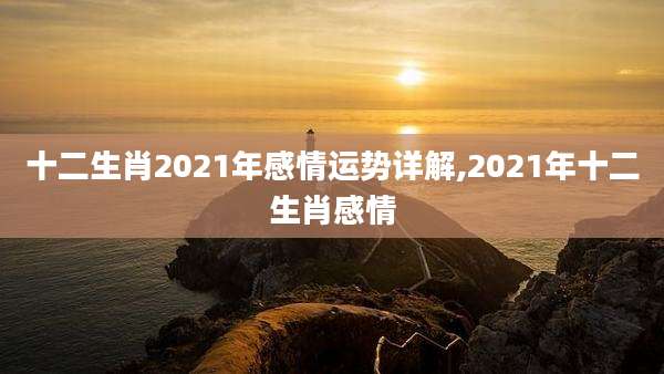 十二生肖2021年感情运势详解,2021年十二生肖感情