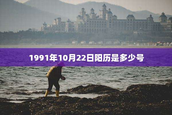 1991年10月22日阳历是多少号
