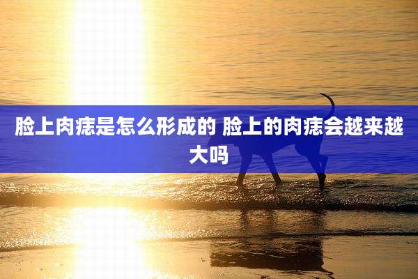 脸上肉痣是怎么形成的 脸上的肉痣会越来越大吗