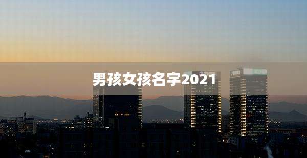 男孩女孩名字2021