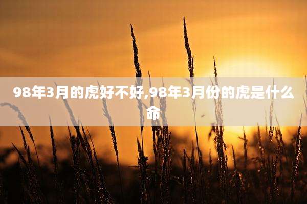 98年3月的虎好不好,98年3月份的虎是什么命