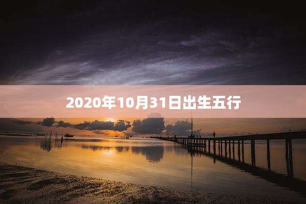 2020年10月31日出生五行