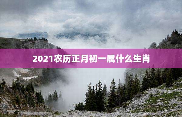 2021农历正月初一属什么生肖
