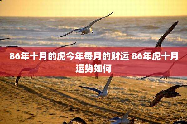 86年十月的虎今年每月的财运 86年虎十月运势如何