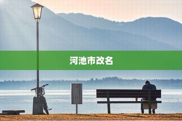 河池市改名